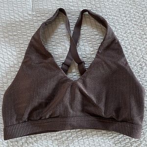 Aerie Brown Sports Bra Small